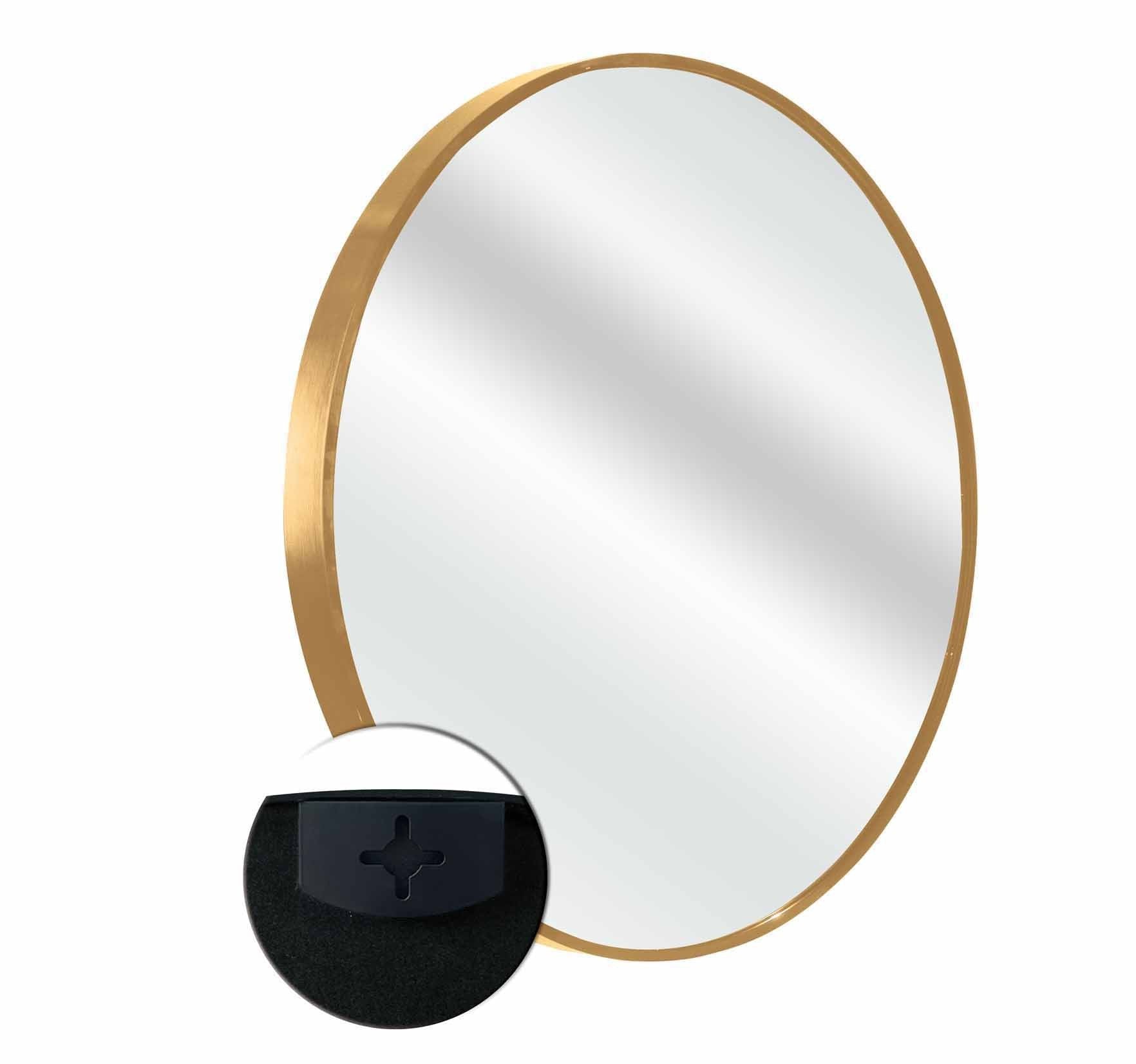 Gold Round Wall Mirror 20 Inch