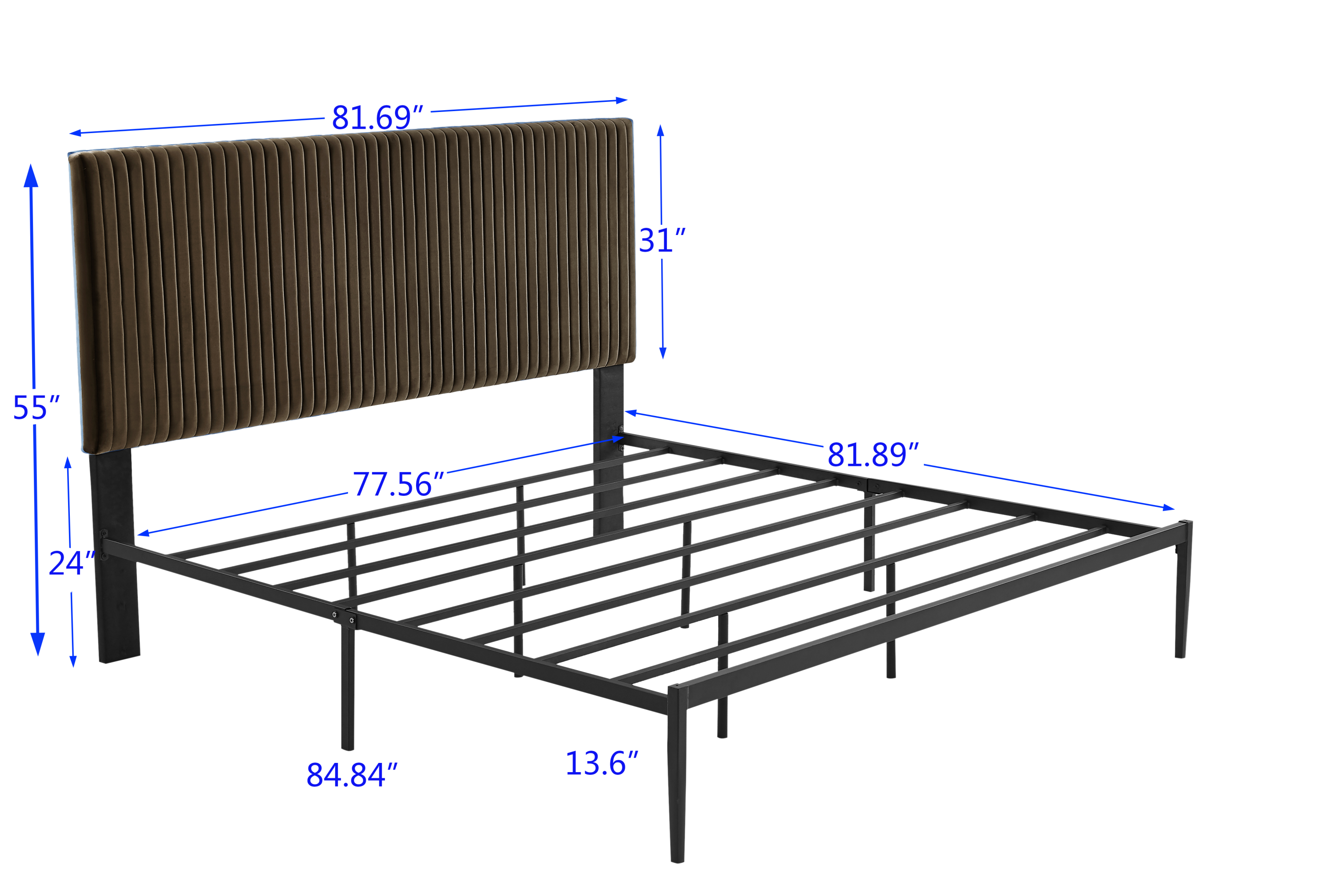 King Bed Beautiful line Stripe Cushion Headboard