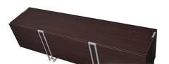 Dark walnut TV stand