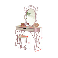 Vanity Set in White & Light Purple