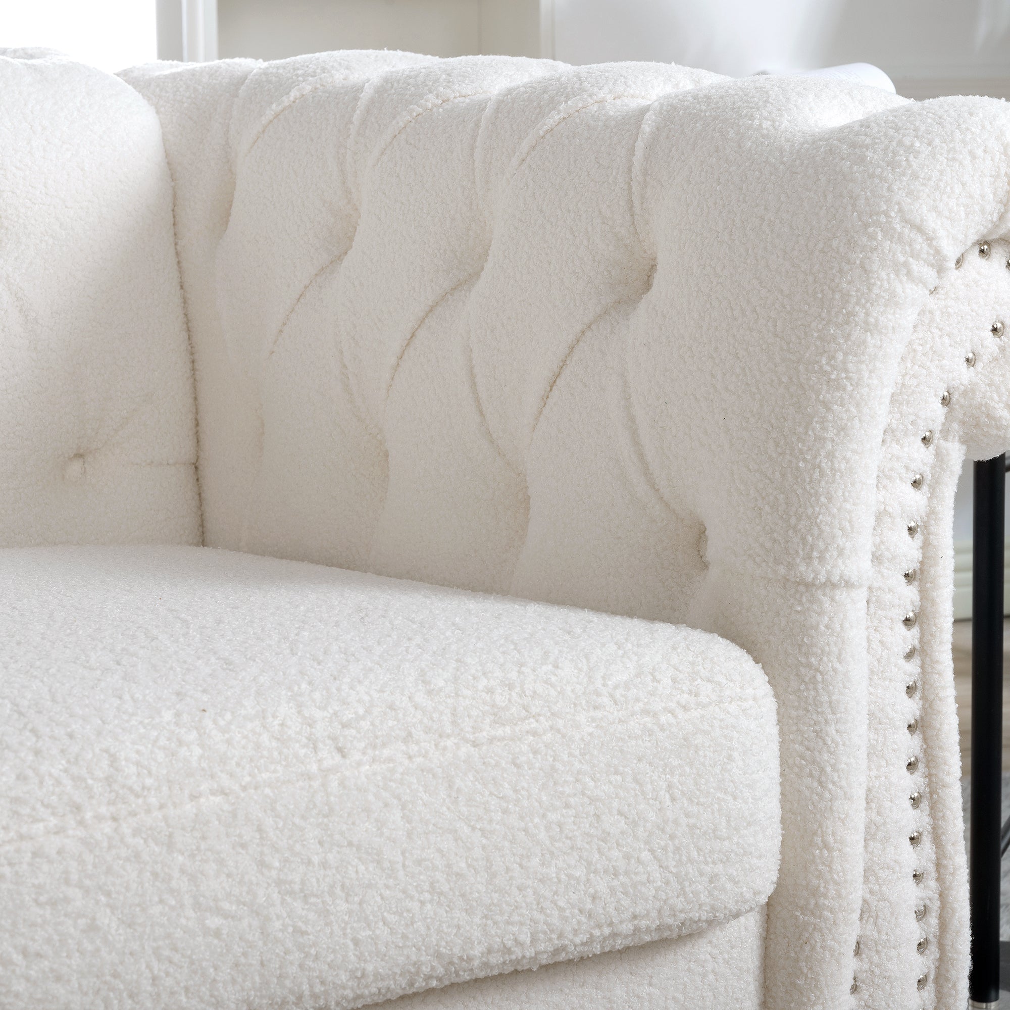 1 Seater Sofa For Living Room - White