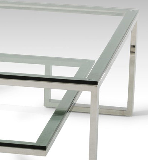 Topaz Modern Glass Coffee Table