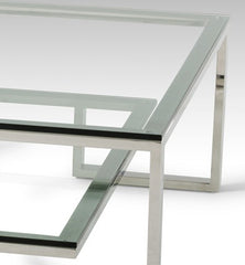 Topaz Modern Glass Coffee Table