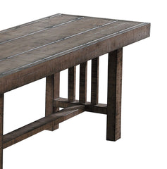 Rustic Design Bench Distressed Light Brown Finish Wooden Dining Furniture