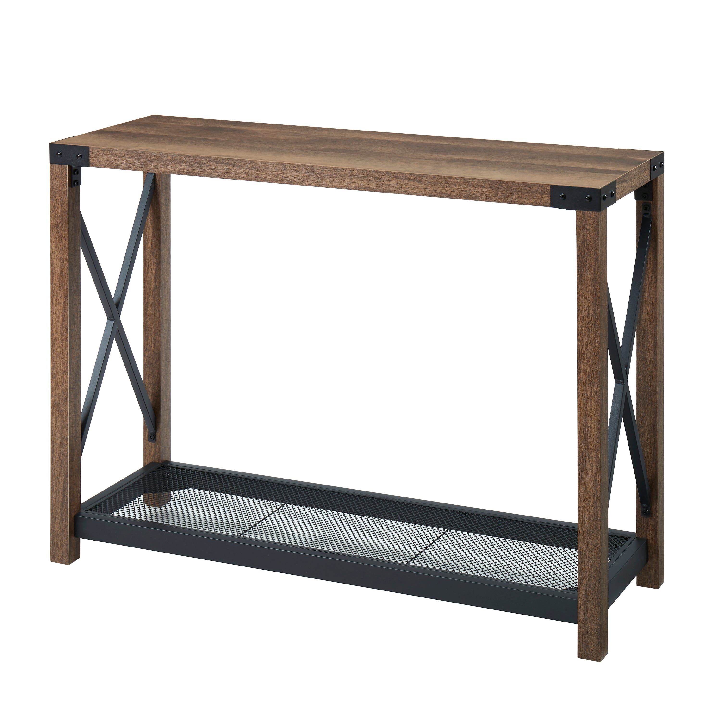 Wood console table