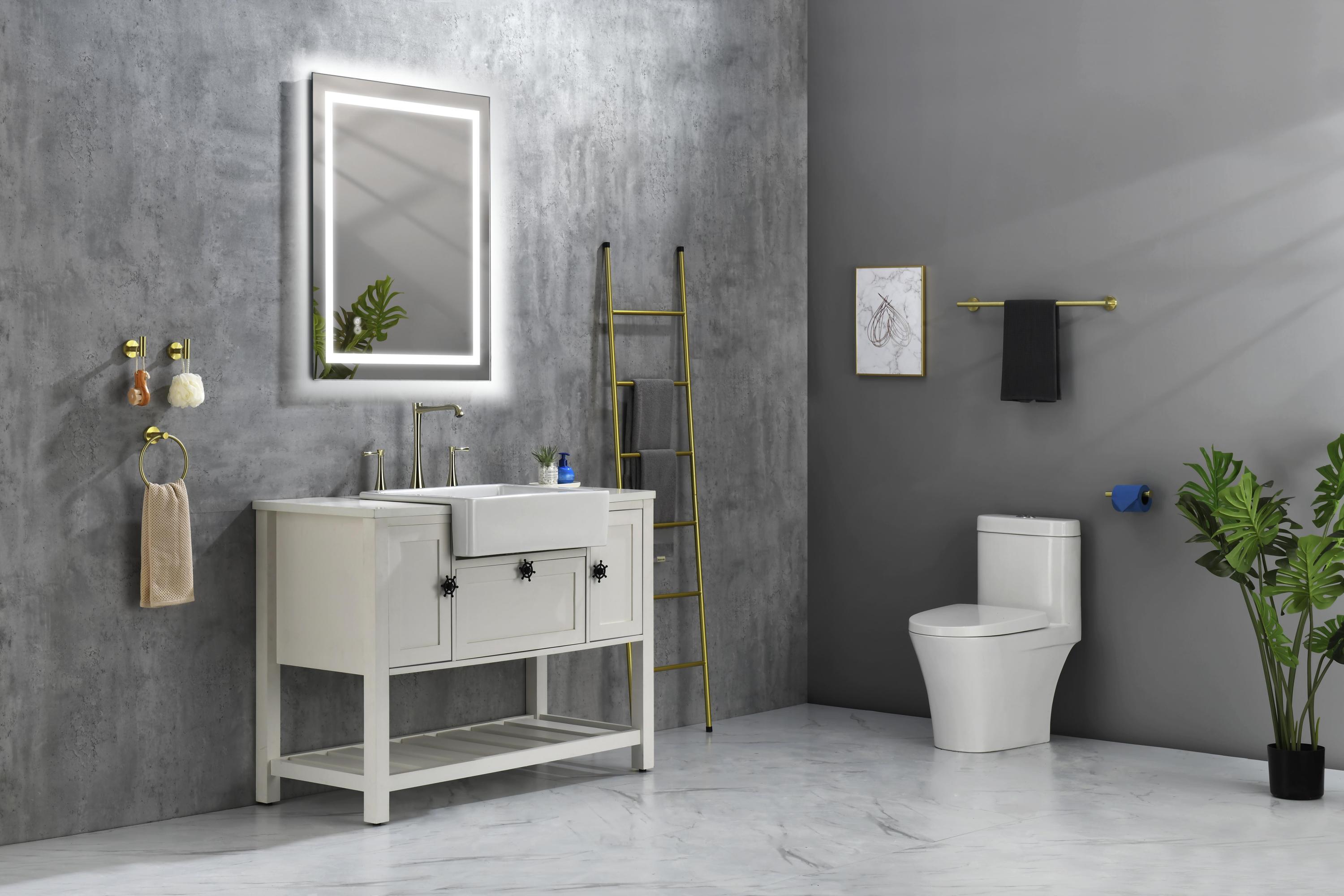 MAICOSY LED Lighted Mirror Bathroom Mirrors Wall Touch Dimmable Anti-Fog 32"x24"