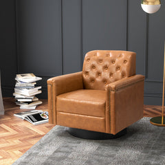 Swivel Armchair - Camel