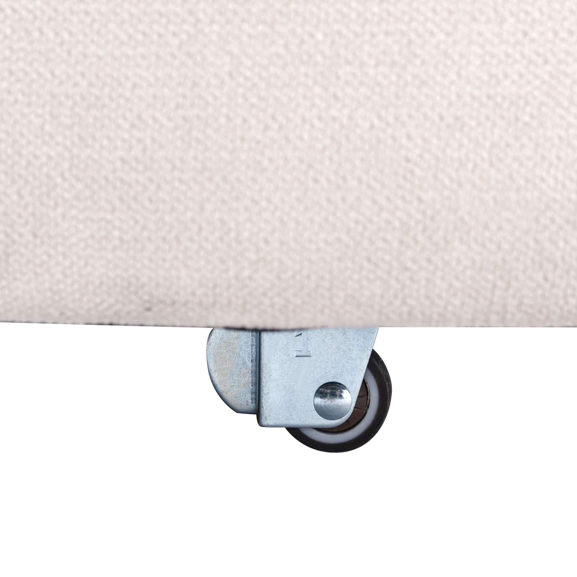 Modern 360° Swivel Accent Barrel Chair with Storage Ottoman & 4 Pillows - Linen Creamy White