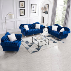 MAICOSY 1/2/3 Seater Sofa set Living Room Velvet Upholstered Loveseat Furniture