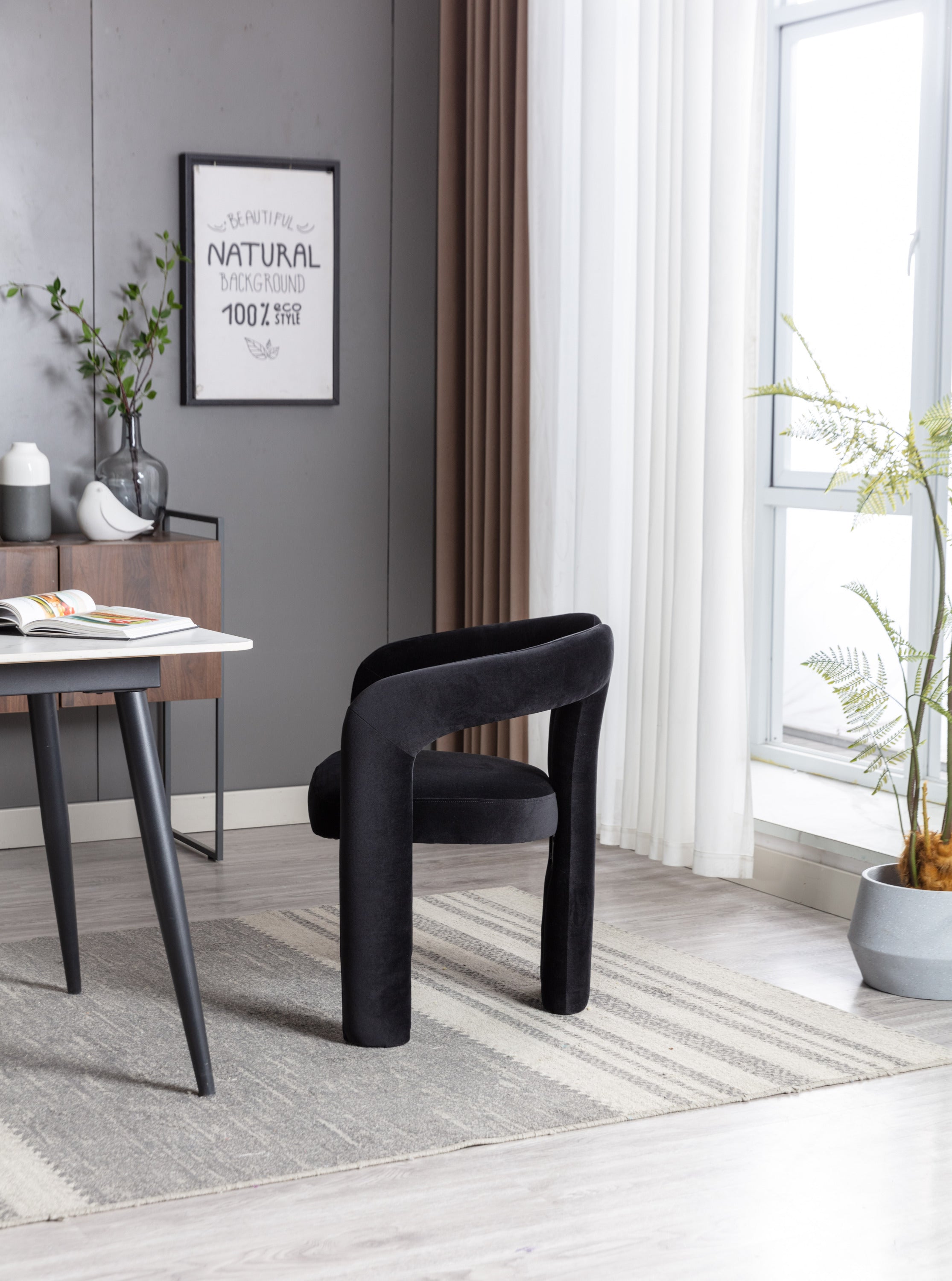 Fabric Upholstered Dining Chairs