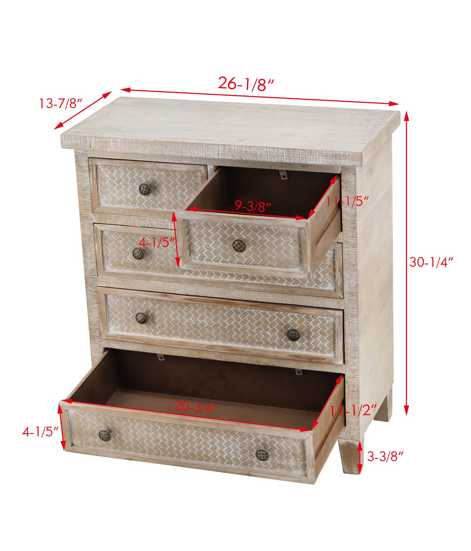 5-Drawer Floor Cabinet