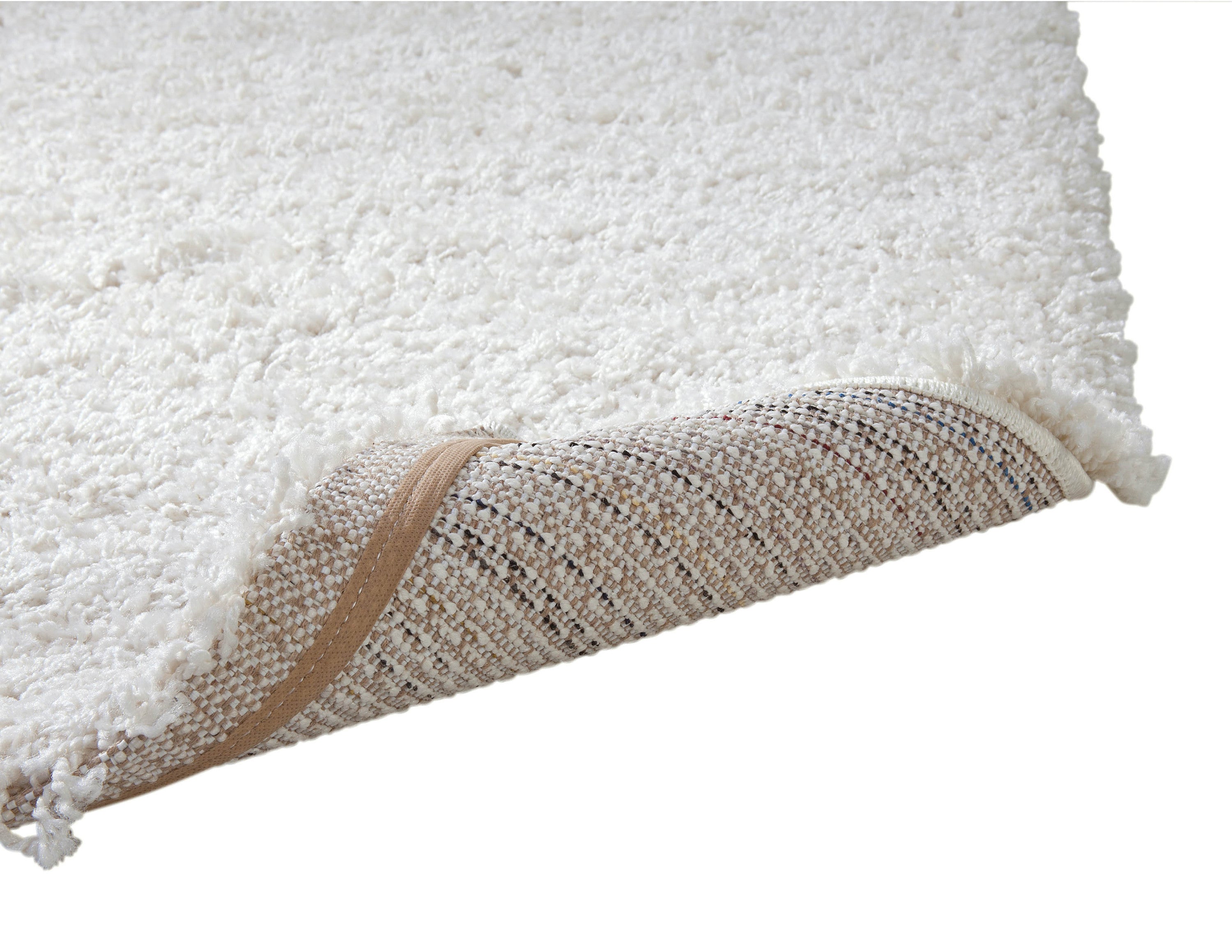 Shag White Area Rug