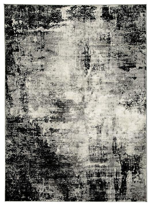 Zekeman Black+Cream+Gray Contemporary 5'3" x 7'7"