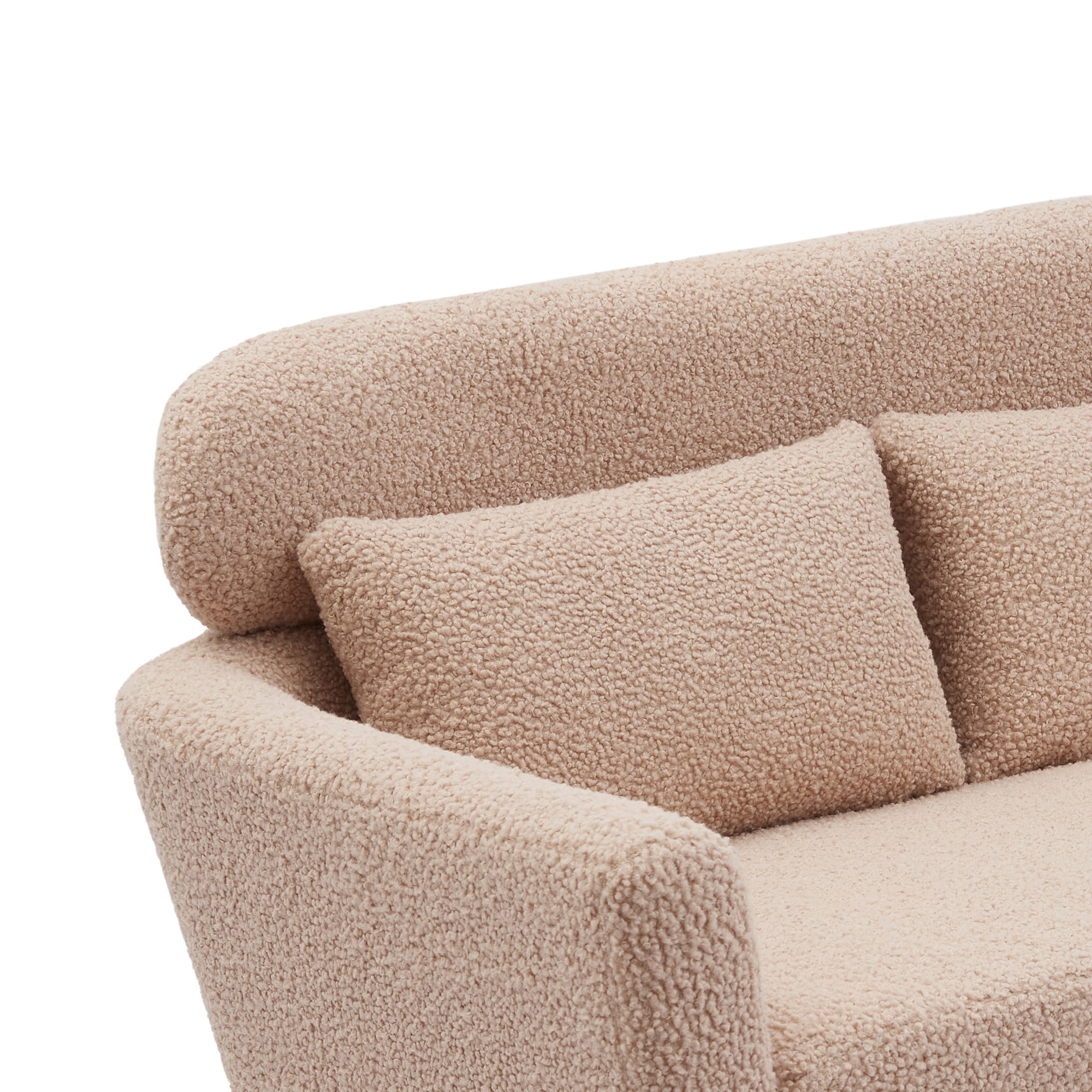 Modern Boucle Loveseat Sofa