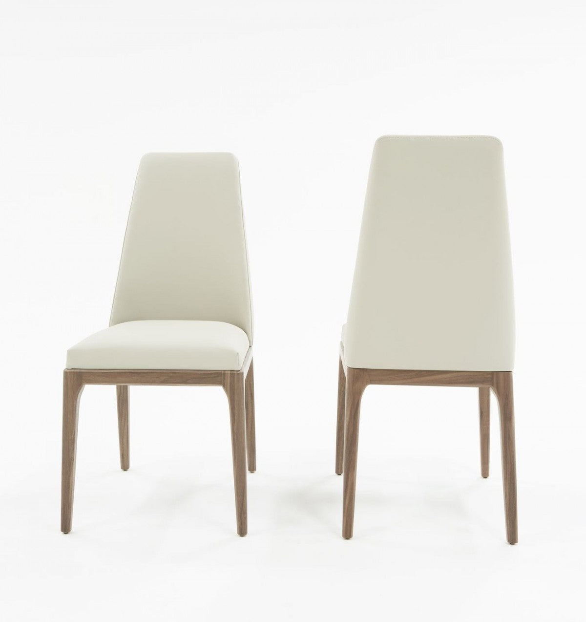 Modern Grey & Walnut Dining Chair (Set of 2)