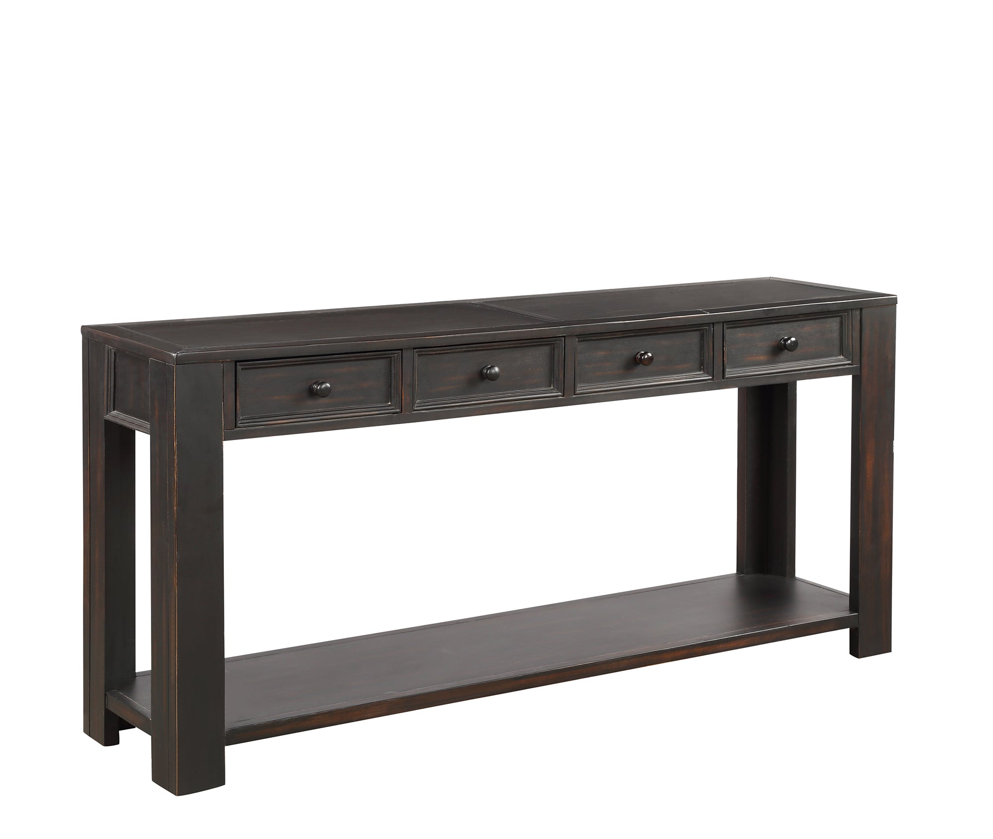 black console table