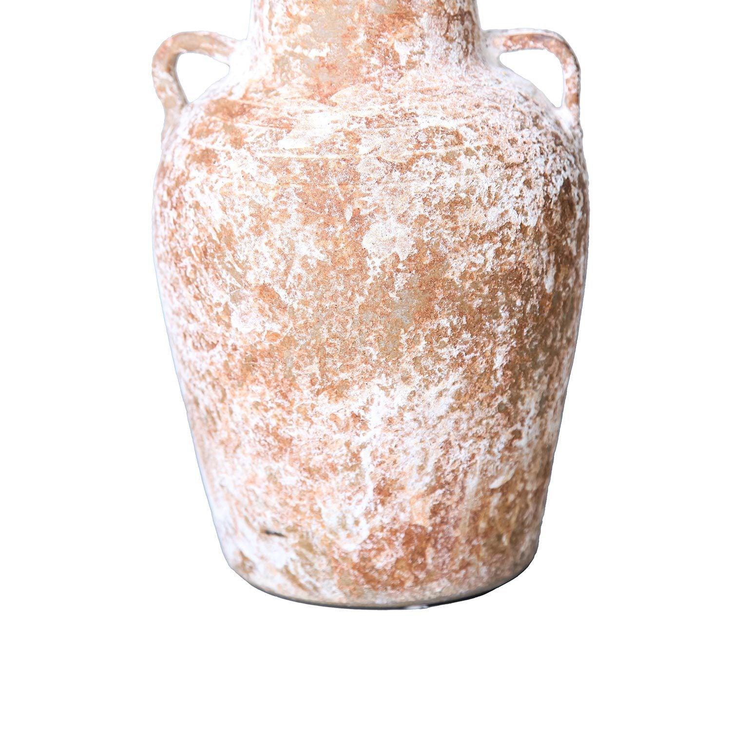 12"H Country Charm Artisan Ceramic Aged Terracotta Vase