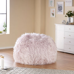 Faux Fur 3 Ft. Bean Bag - Purple