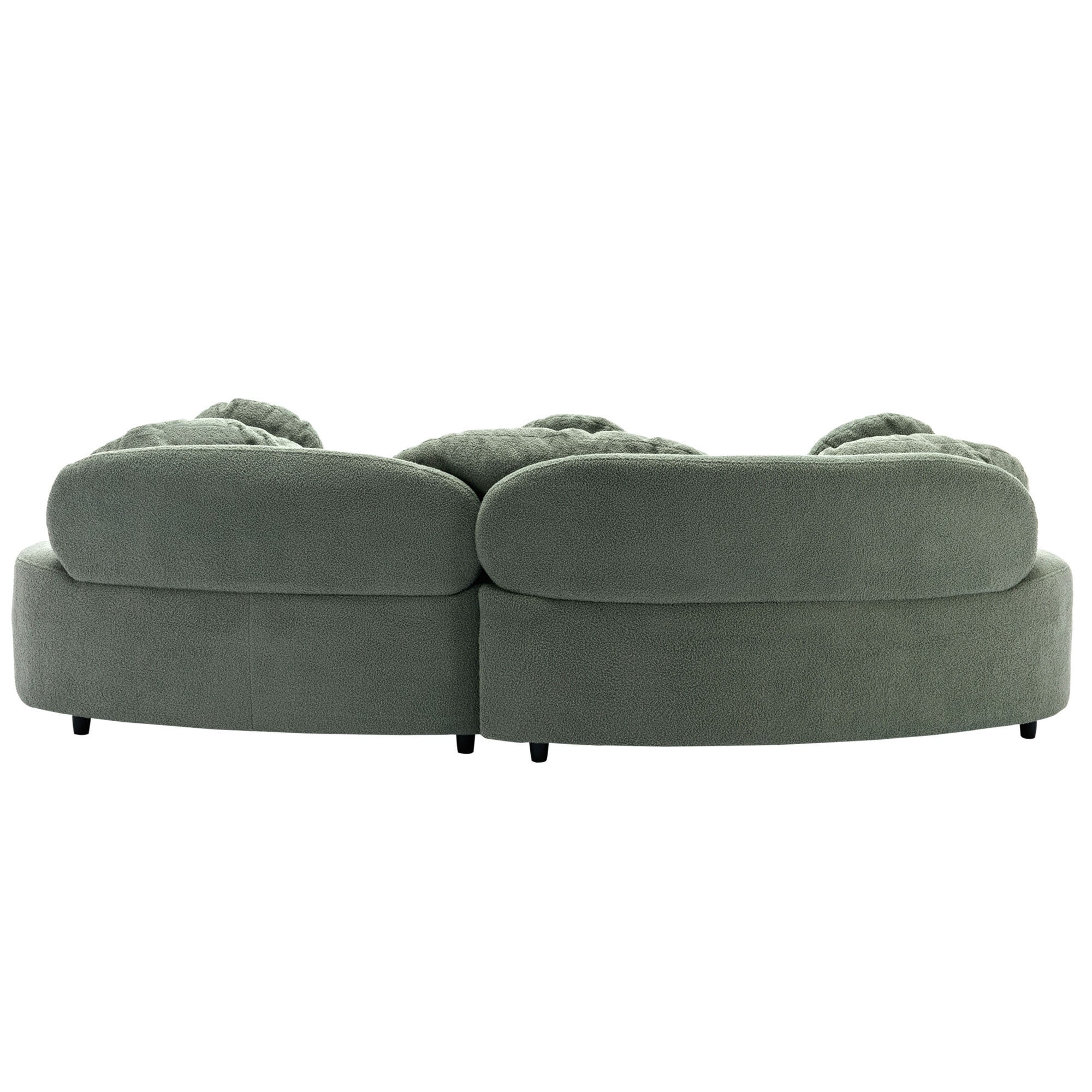 103.9" Modern Living Room Sofa Velvet Upholstered Couch Furniture - Green