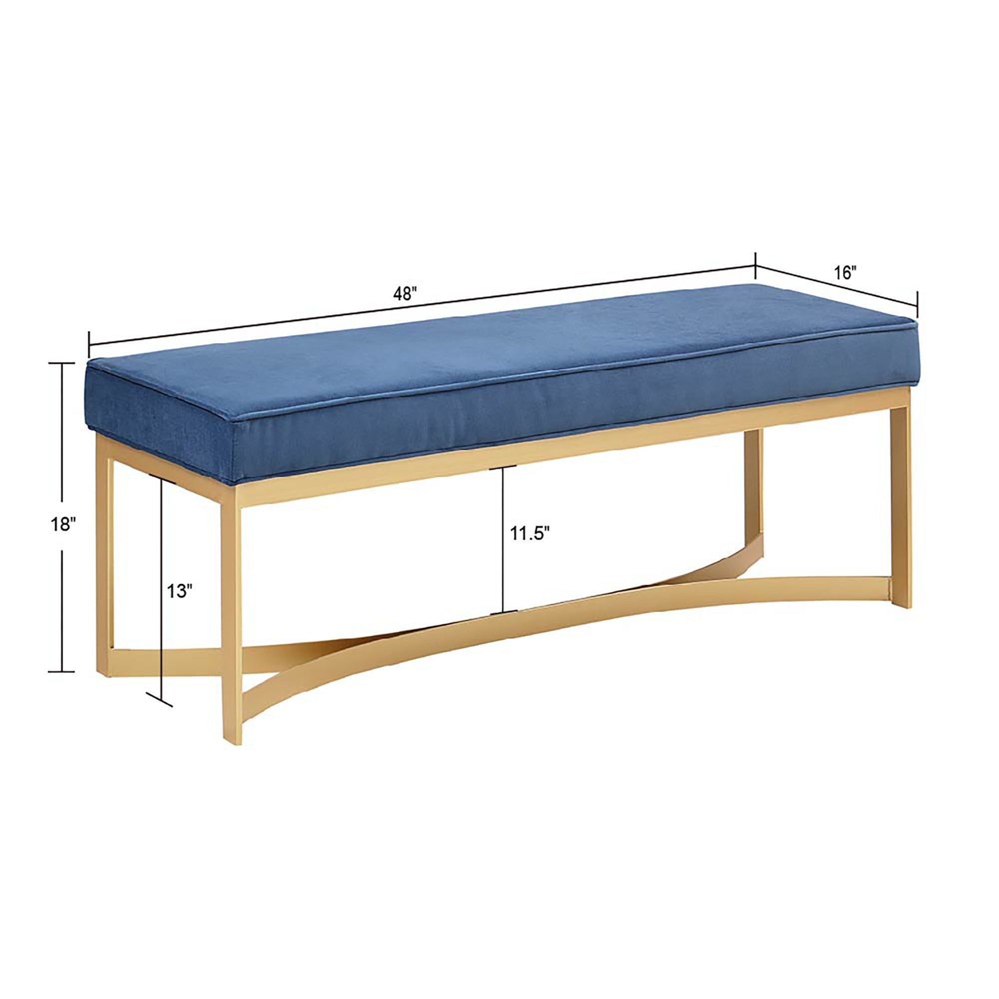 Secor Accent Bench - Blue