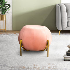 Wide Glamorous Ottoman - Pink