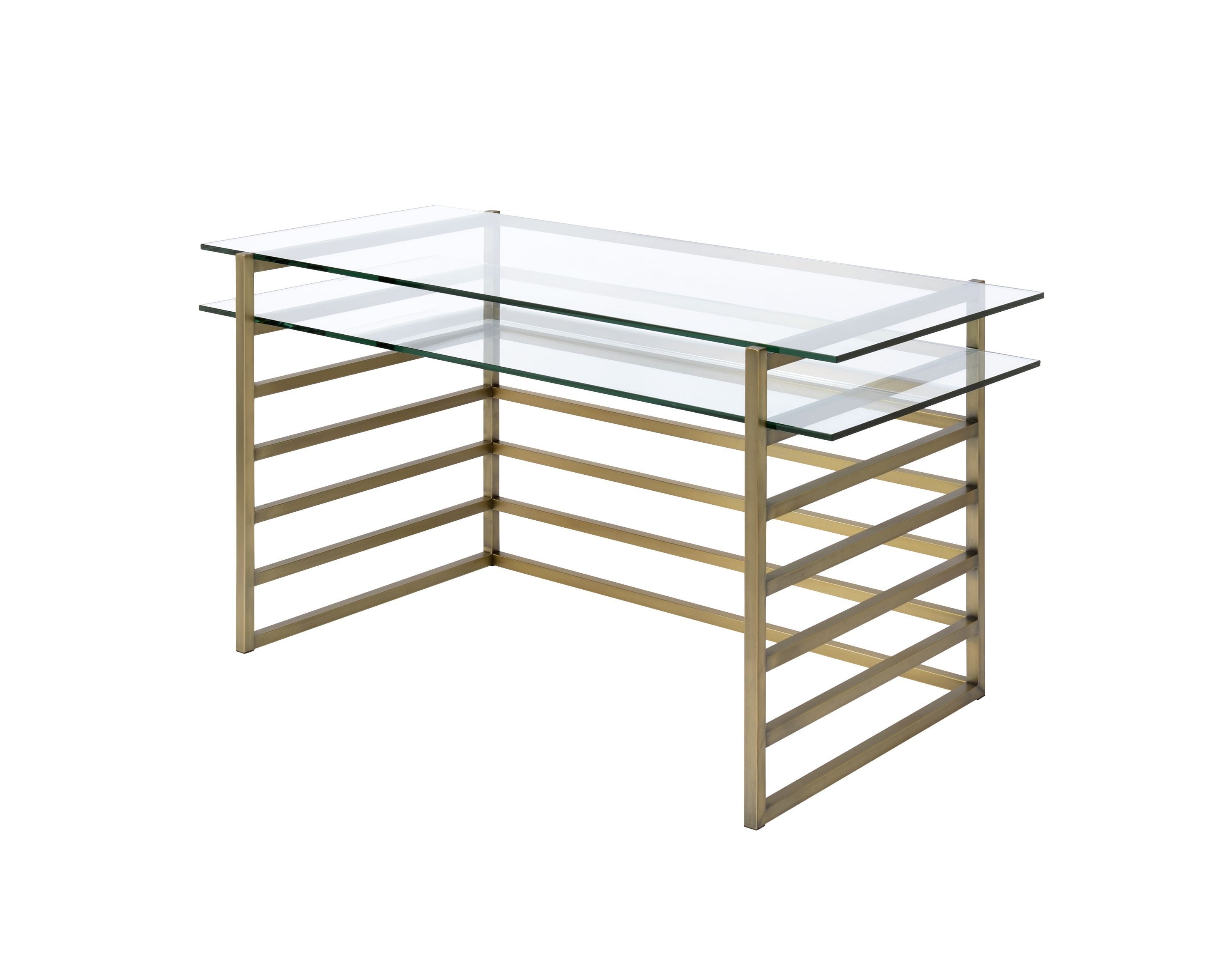 Antique Gold & Clear Glass