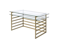 Antique Gold & Clear Glass