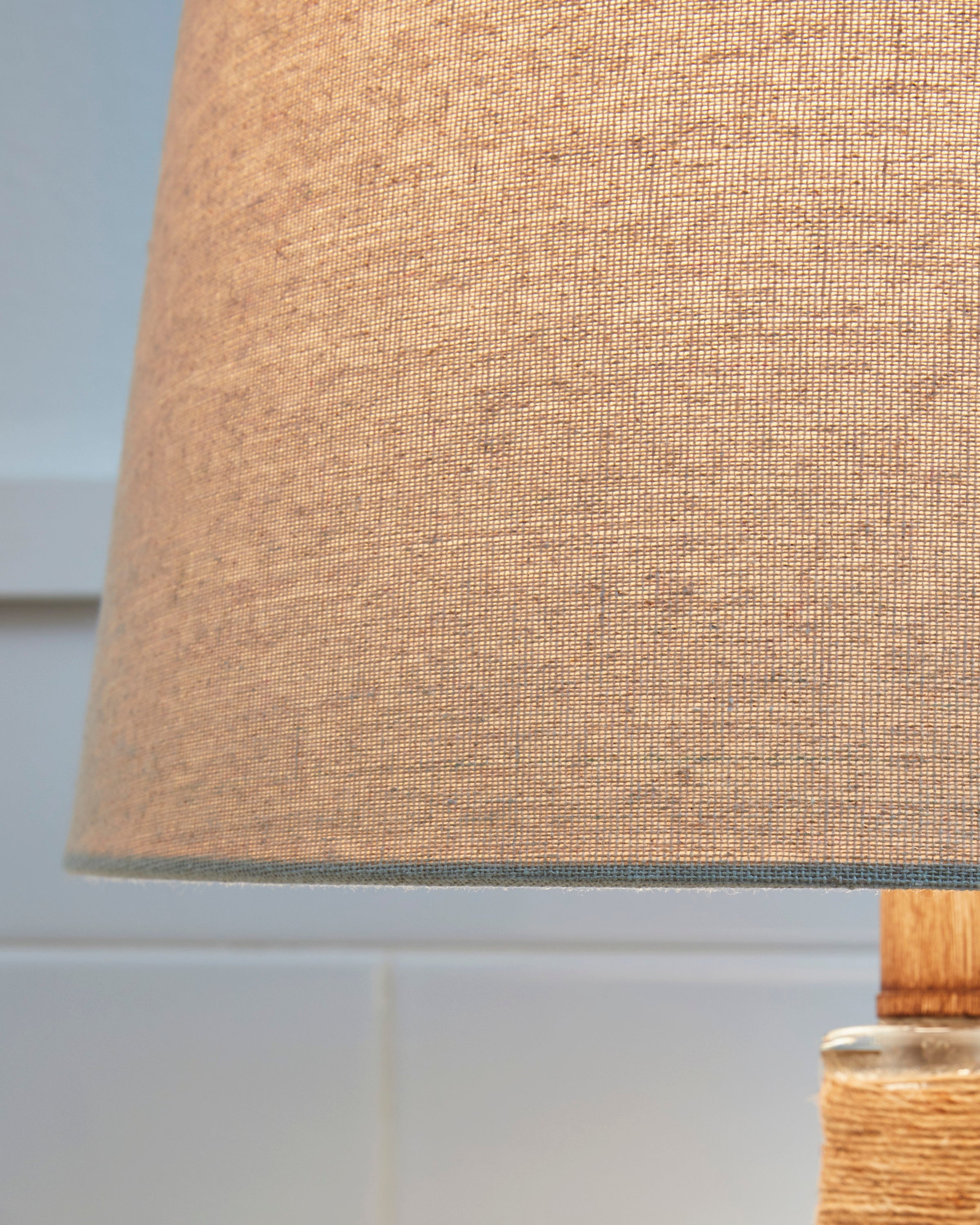 Rope Clear/Brown Rustic Table Lamp
