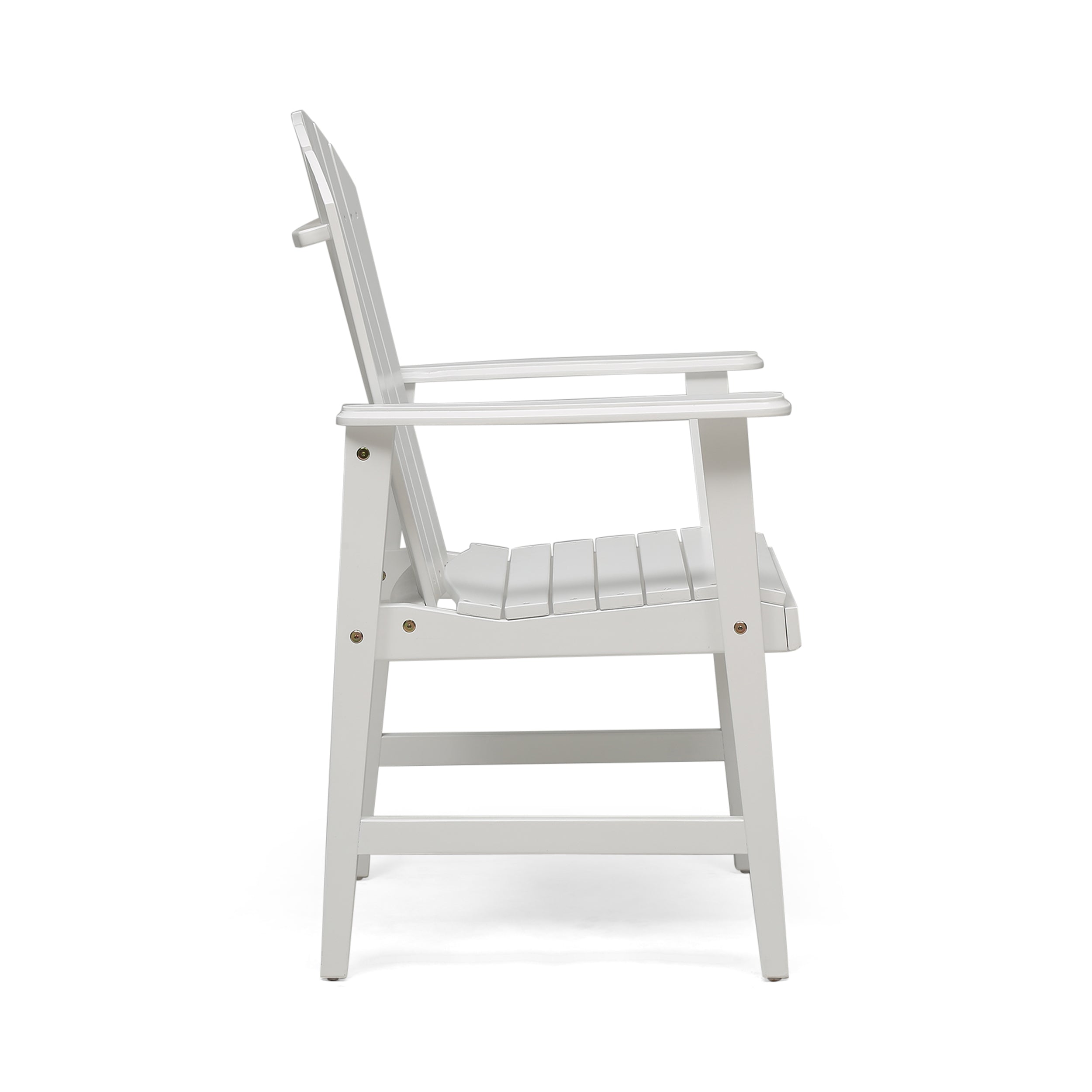 Outdoor Solid Wood Lounge Chair (Set of 2) - White
