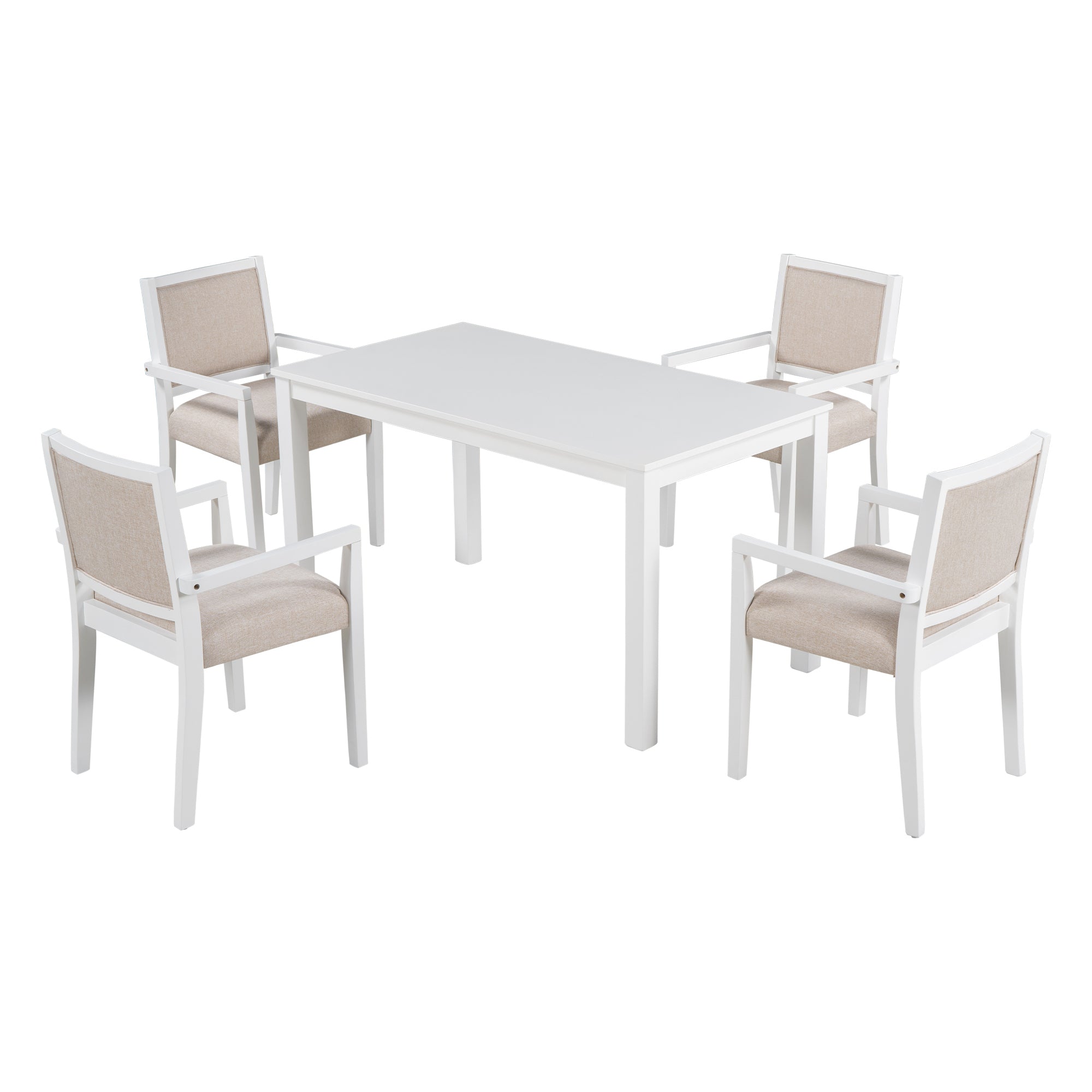 4 Arm Chairs Set
