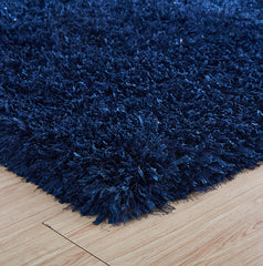 MAICOSY Coral Hand Tufted Shag Area Rug for Living Room Decor, 60 x 85 Navy Blue