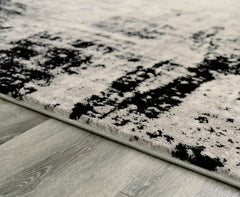Zekeman Black+Cream+Gray Contemporary 5'3" x 7'7"