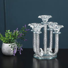 Ambrose Candle Holder (Holds 5 Candles) - Silver
