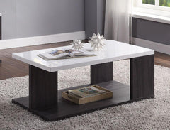 Pancho Coffee Table - Gray & White High Gloss